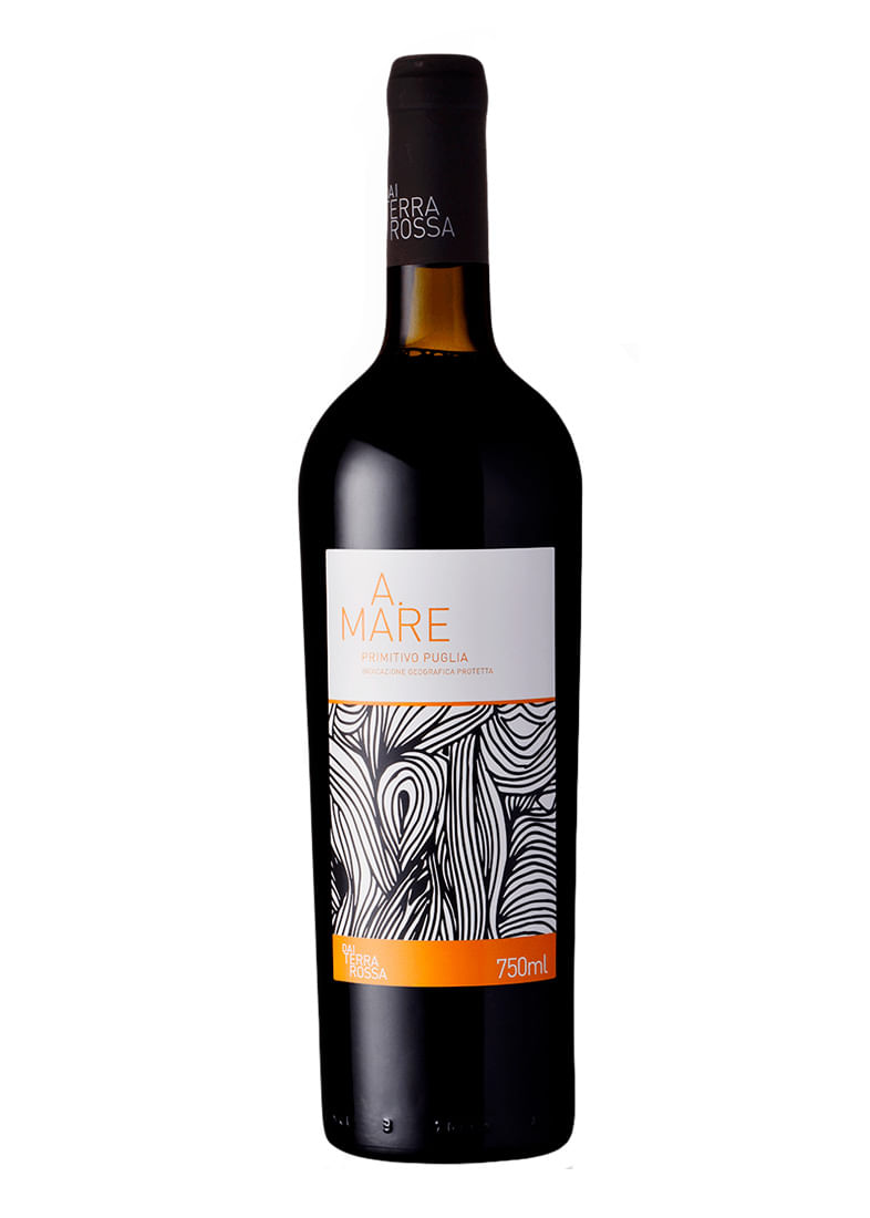 Vinho Primitivo Puglia IGP A. Mare 2021 Tinto Itália 750ml