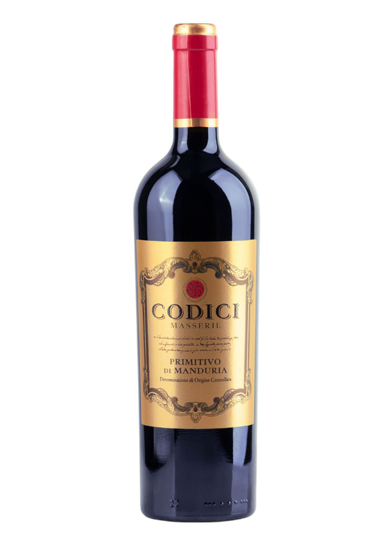 Vinho Primitivo di Manduria Codici Masserie 2022 Tinto Itália 750ml