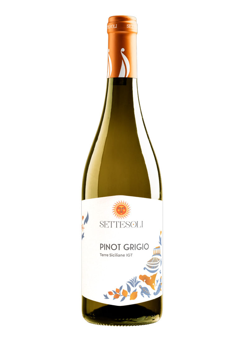 Vinho Pinot Grigio Settesoli 2023 Branco Itália 750ml