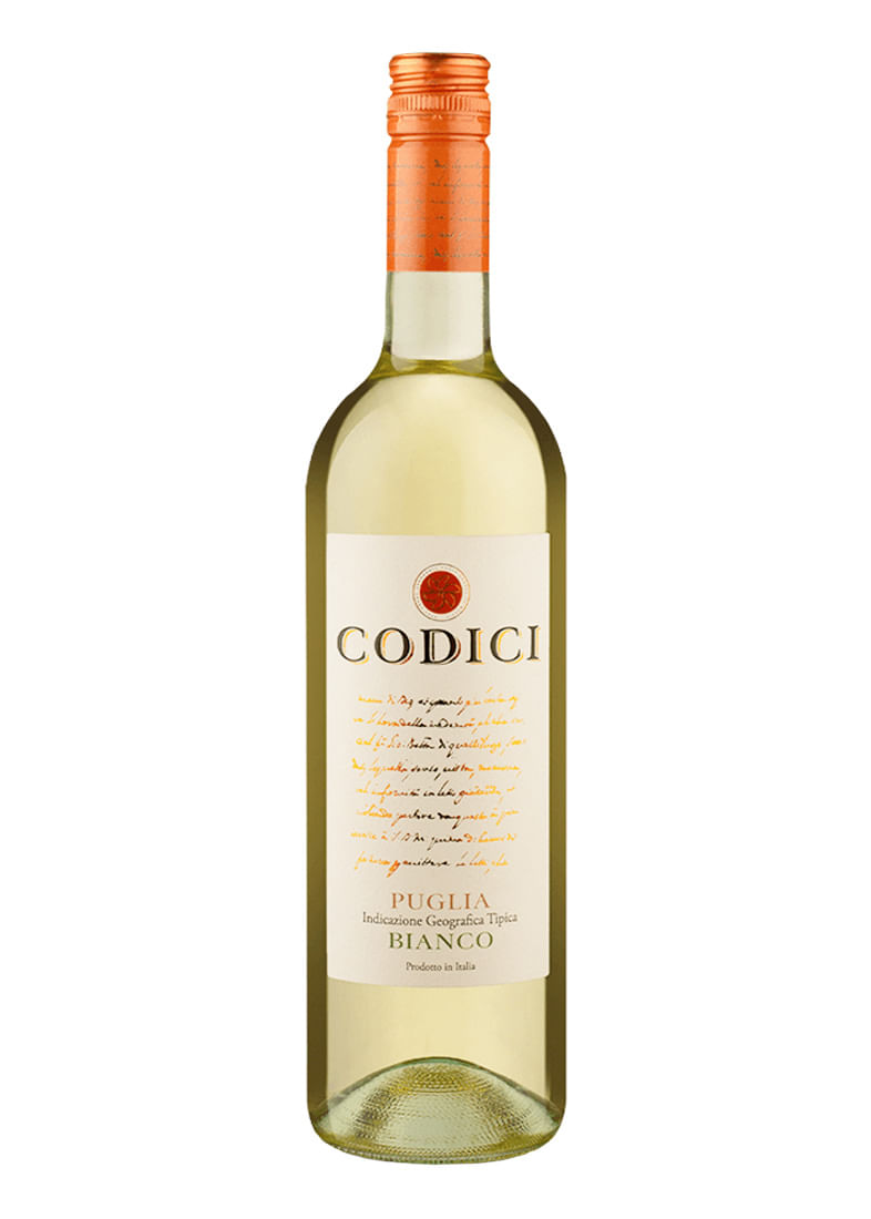 Vinho Codici Puglia Bianco Branco Itália 750ml